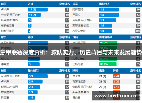 意甲联赛深度分析：球队实力、历史背景与未来发展趋势